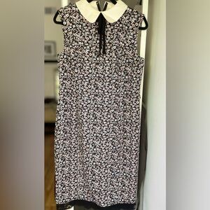 Peter Pan collar adorable floral bodycon dress